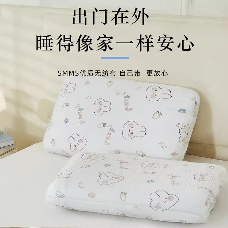 Disposable Pillowcase Travel Pillow Cover Thickened Dirt-Proof Double Train Sleeper Pillowcase Disposable Dust Cover - image 2