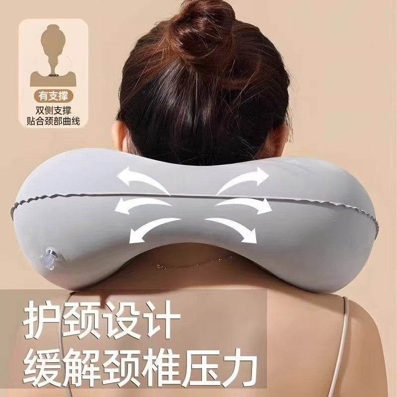 Portable Inflatable U-Shaped Pillow for Business Trips and Travel, 20-Second Quick-Fill Folding Neck Pillow, Inflatable Pillow for Airplane Neck Support - image 2