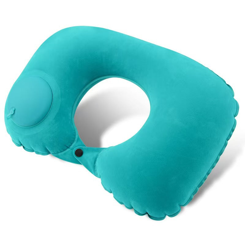 Portable Inflatable U-Shaped Pillow for Business Trips and Travel, 20-Second Quick-Fill Folding Neck Pillow, Inflatable Pillow for Airplane Neck Support - image 3