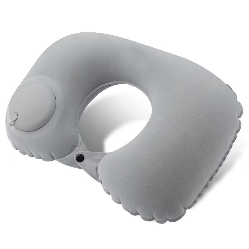 Portable Inflatable U-Shaped Pillow for Business Trips and Travel, 20-Second Quick-Fill Folding Neck Pillow, Inflatable Pillow for Airplane Neck Support - image 4