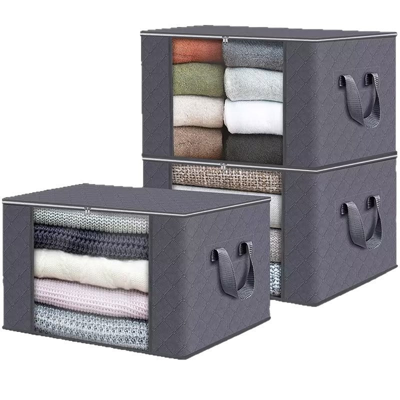 Cross-Border Non-Woven Fabric Clothing Storage Bags, Quilt Storage Boxes, Packing Bags, Wardrobe Quilt Organizing Tote Storage Bags - image 5