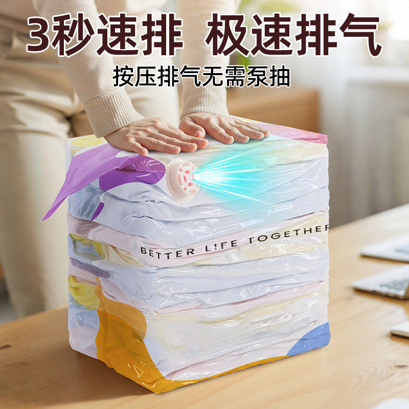 Vacuum Compression Bags, No Need for Air Extraction, Travel Clothing Compression Bags, Storage Bags, Manual Compression, Moisture-Proof and Mildew-Proof Storage - image 2