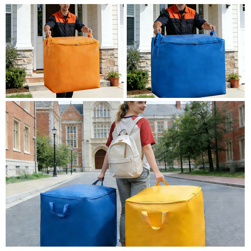 Large-Capacity Moving Packing Bags, Thickened Woven Burlap Bags, Student Quilt and Clothing Organizing Luggage, Express Delivery Snakeskin Bags - image 3