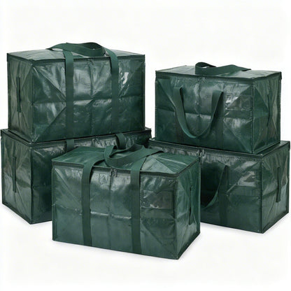 Cross-Border Exclusive Supply of Foldable, High-Load-Bearing, Waterproof, Stain-Resistant Pp Woven Storage Bags for Travel and Moving - image 3