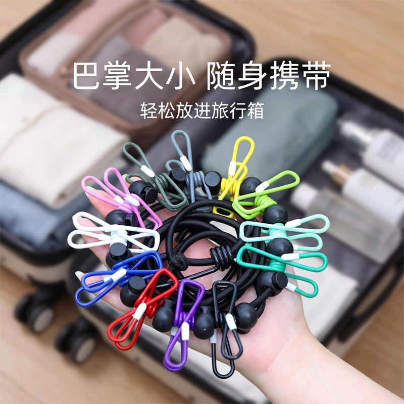 Portable Travel Clothesline for Outdoor Use, Windproof and Elastic, Suitable for Hotels and Travel - image 1