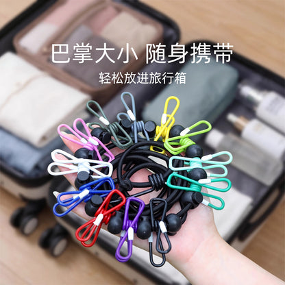 Portable Travel Clothesline for Outdoor Use, Windproof and Elastic, Suitable for Hotels and Travel - image 1