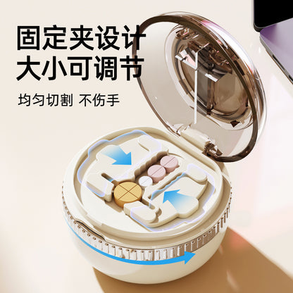 Multifunctional pill cutter and organizer, portable pill divider and storage box, precise dispensing, travel medicine box for the elderly, wholesale - image 4