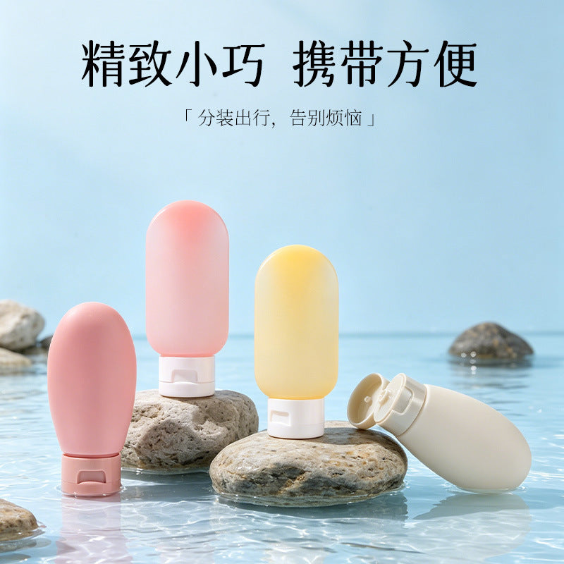 Manufacturer wholesale macaron-colored flip-top squeeze dispensing soft tubes, travel toiletry portable bottles, shampoo dispensing bottles - image 3