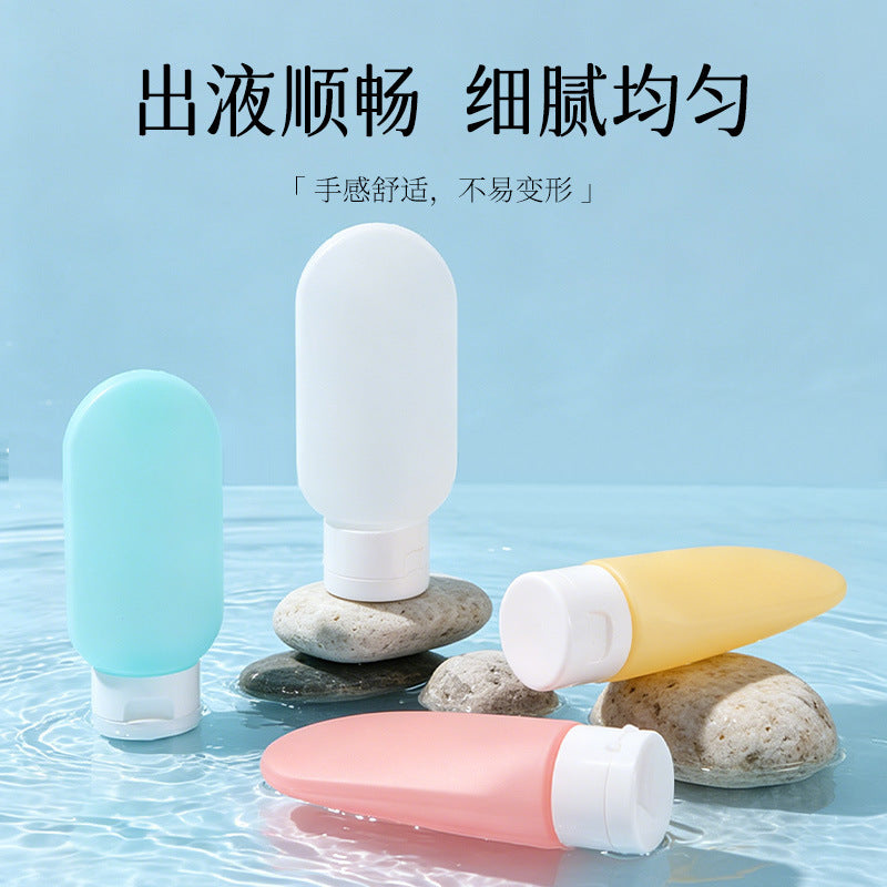 Manufacturer wholesale macaron-colored flip-top squeeze dispensing soft tubes, travel toiletry portable bottles, shampoo dispensing bottles - image 4