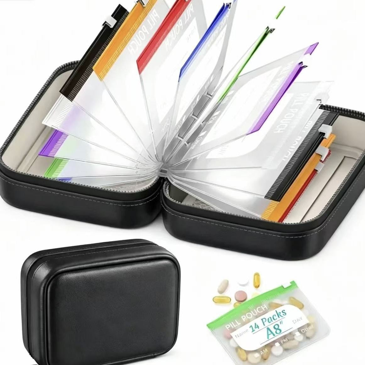Cross-border best-selling portable travel silicone storage bag, food-grade silicone storage bag - image 2