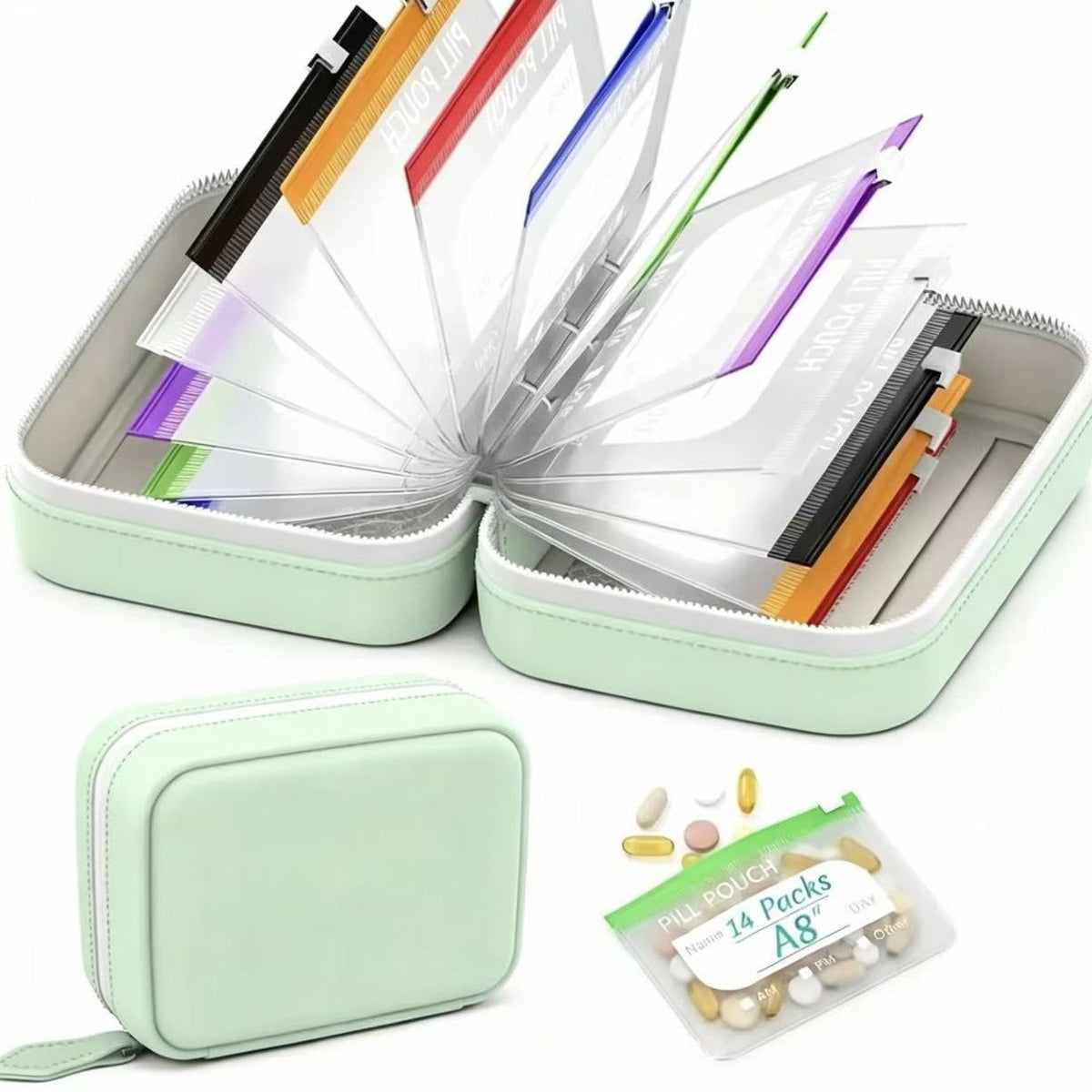 Cross-border best-selling portable travel silicone storage bag, food-grade silicone storage bag - image 3