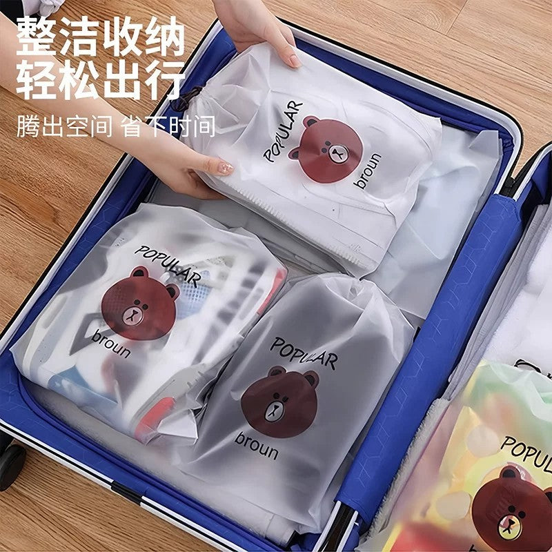 Shoe storage bag with drawstring, waterproof shoe bag, shoe pouch for travel, special for slippers and sneakers, anti-yellowing, dustproof, moisture-proof, and - image 2