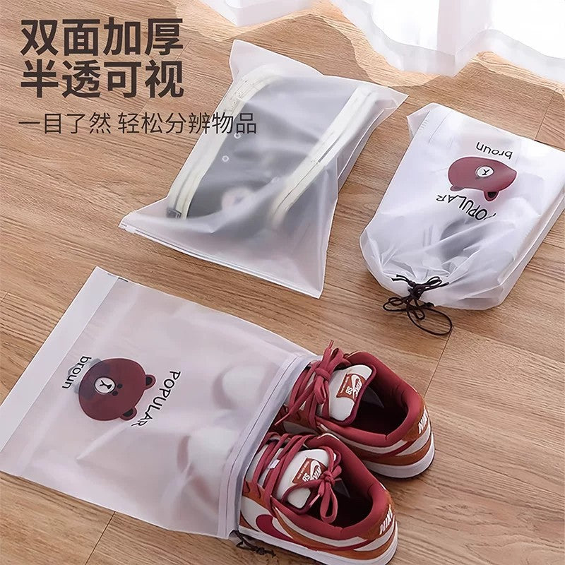 Shoe storage bag with drawstring, waterproof shoe bag, shoe pouch for travel, special for slippers and sneakers, anti-yellowing, dustproof, moisture-proof, and - image 3