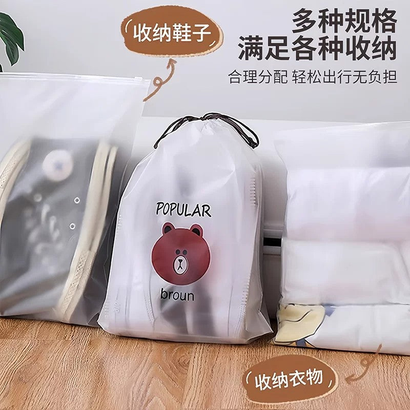 Shoe storage bag with drawstring, waterproof shoe bag, shoe pouch for travel, special for slippers and sneakers, anti-yellowing, dustproof, moisture-proof, and - image 4
