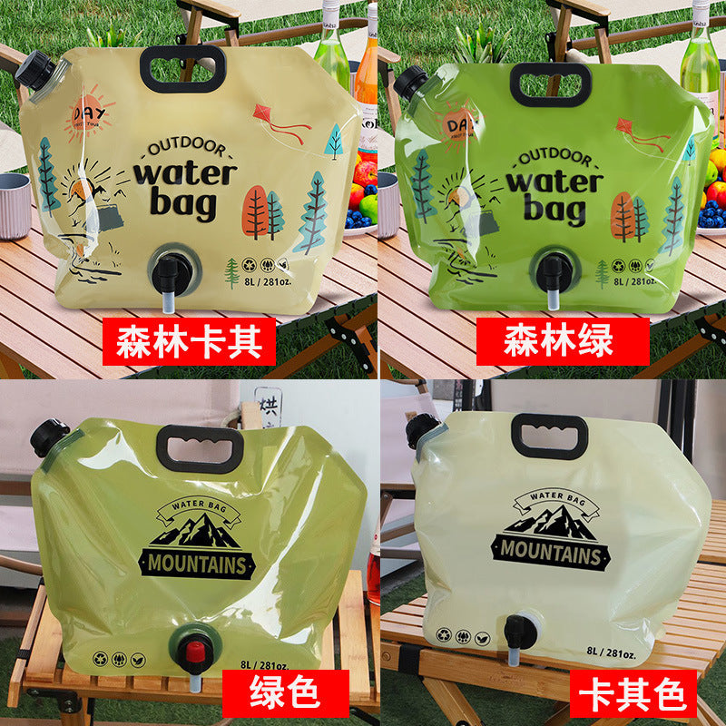 Outdoor Portable Water Storage Bag, Large Capacity, Foldable Plastic Water Storage Bag for Mountaineering, Wild Fishing, Travel, and Camping Essentials - image 3