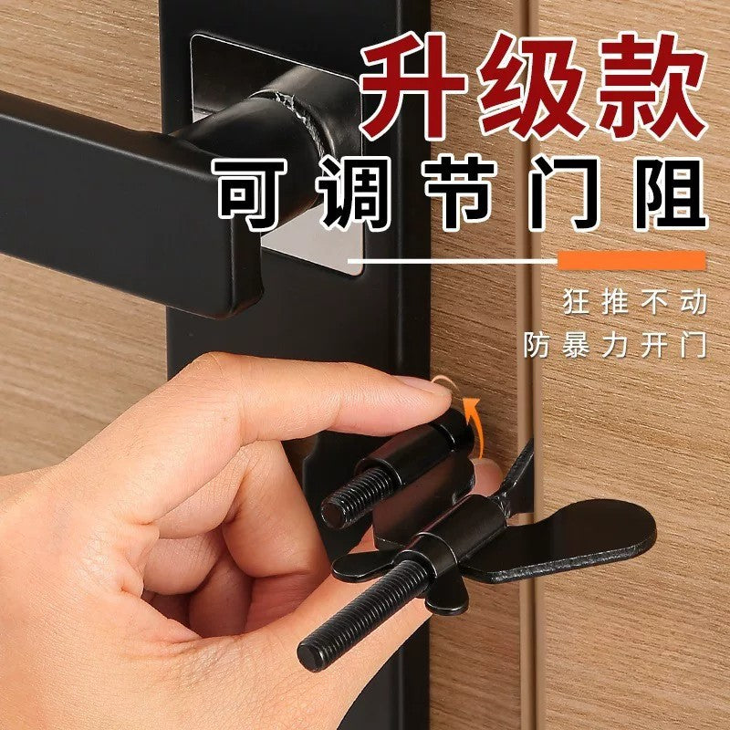 Convenient Butterfly Door Stopper, Portable Anti-Theft and Anti-Collision Door Lock for Hotels and Travel, Safety Latch Door Stopper - image 1