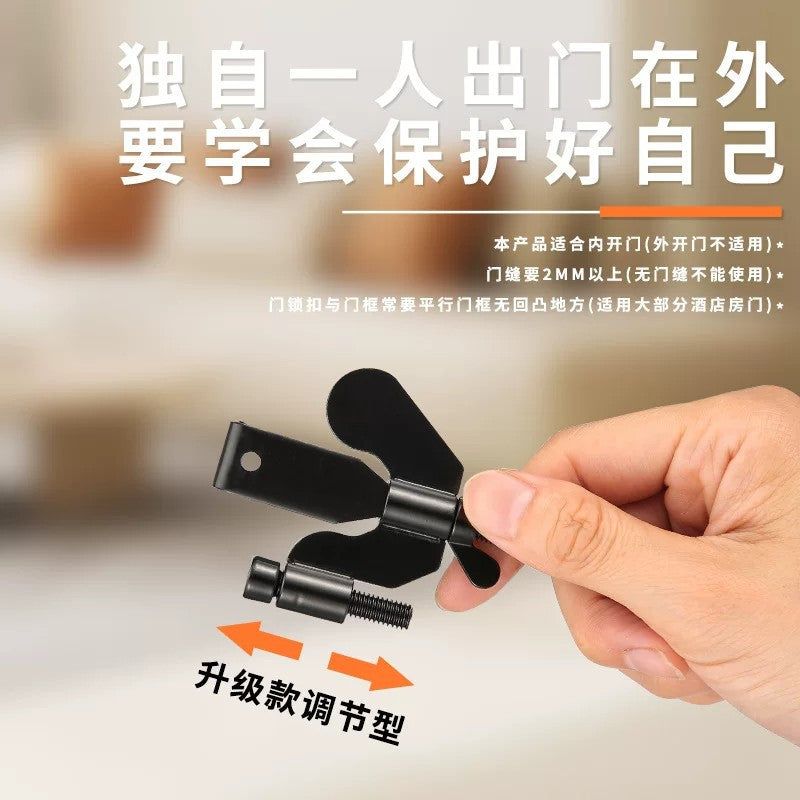 Convenient Butterfly Door Stopper, Portable Anti-Theft and Anti-Collision Door Lock for Hotels and Travel, Safety Latch Door Stopper - image 2