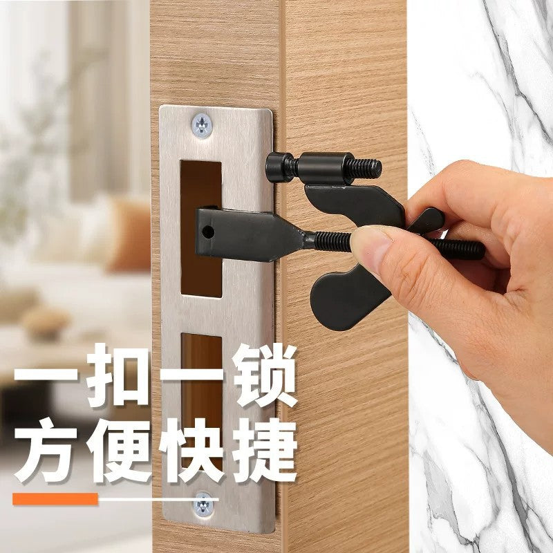 Convenient Butterfly Door Stopper, Portable Anti-Theft and Anti-Collision Door Lock for Hotels and Travel, Safety Latch Door Stopper - image 3