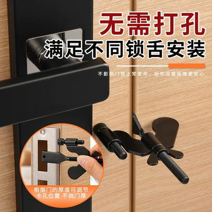 Convenient Butterfly Door Stopper, Portable Anti-Theft and Anti-Collision Door Lock for Hotels and Travel, Safety Latch Door Stopper - image 4