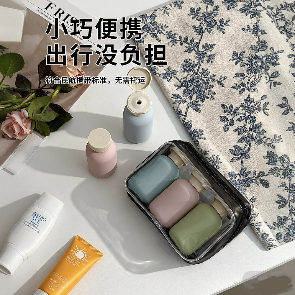 High-End Portable Travel Dispensing Bottles, Press-Type Shampoo, Shower Gel, Laundry Detergent, Toiletries Empty Bottle Storage Set - image 2