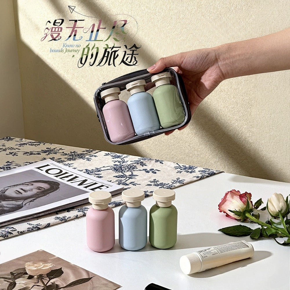 High-End Portable Travel Dispensing Bottles, Press-Type Shampoo, Shower Gel, Laundry Detergent, Toiletries Empty Bottle Storage Set - image 4