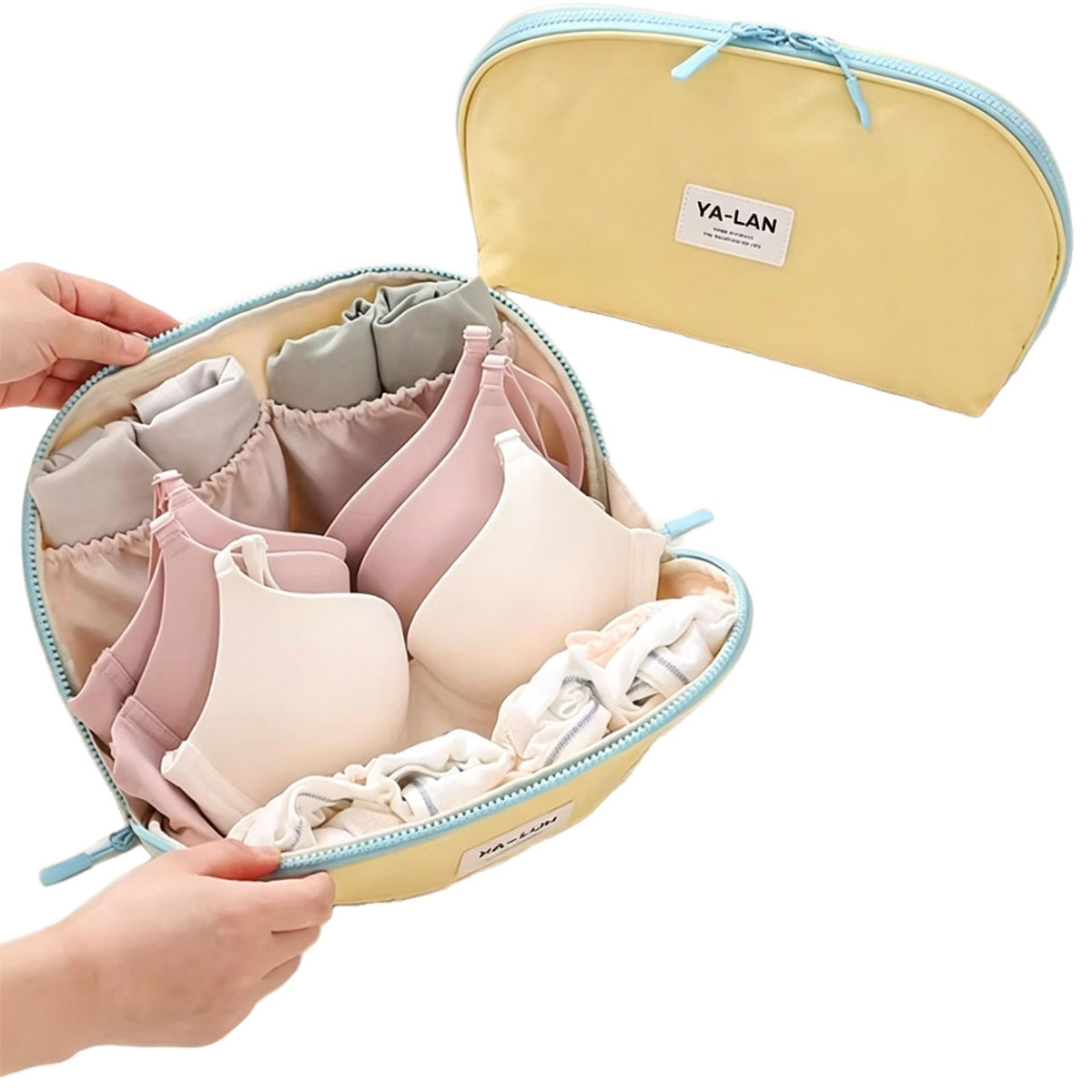 Underwear Storage Bag, Travel Storage Bag for Intimate Clothing, Bra, Underwear, Socks Organizer, Portable, Ultra-Light, Three-In-One - image 5