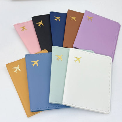 Leather Passport Holder Protective Cover, Thickened Travel Card Holder, Portable Document Holder, Airplane Card Holder, Luggage Tag, Passport Storage Bag - image 1