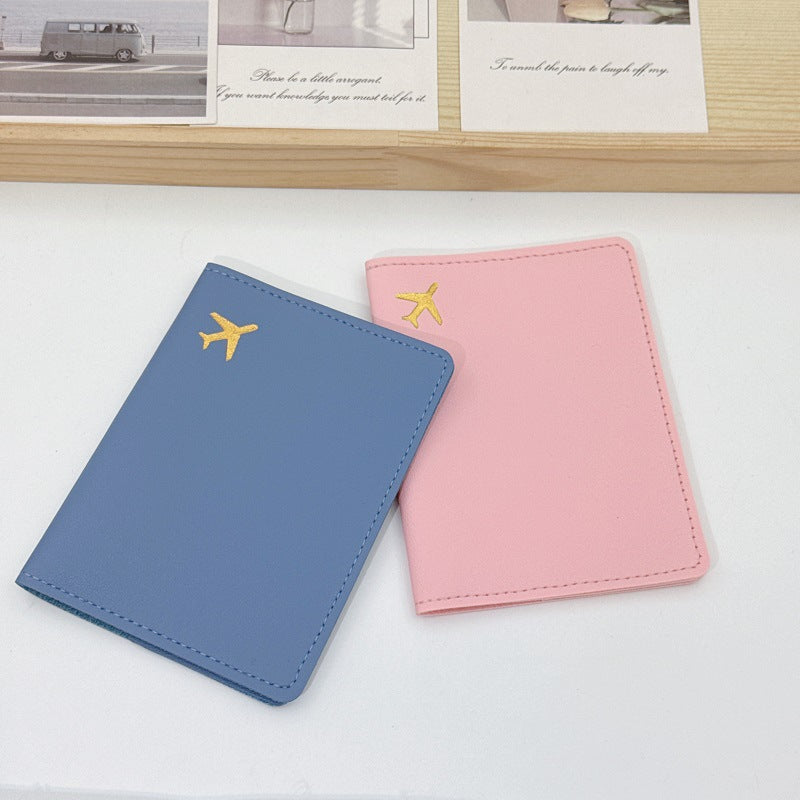 Leather Passport Holder Protective Cover, Thickened Travel Card Holder, Portable Document Holder, Airplane Card Holder, Luggage Tag, Passport Storage Bag - image 2