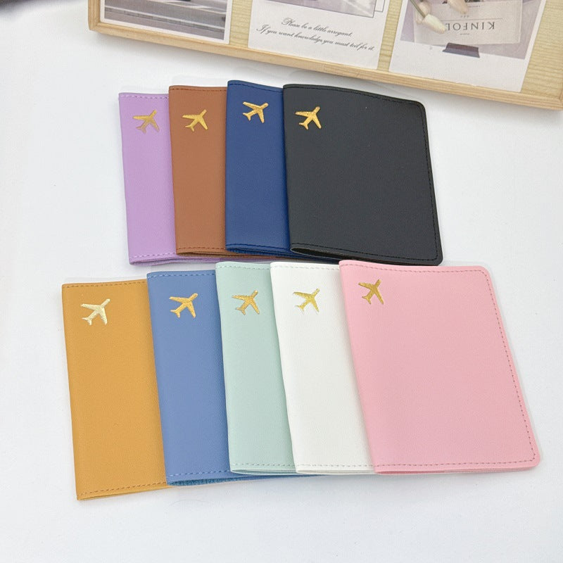 Leather Passport Holder Protective Cover, Thickened Travel Card Holder, Portable Document Holder, Airplane Card Holder, Luggage Tag, Passport Storage Bag - image 3