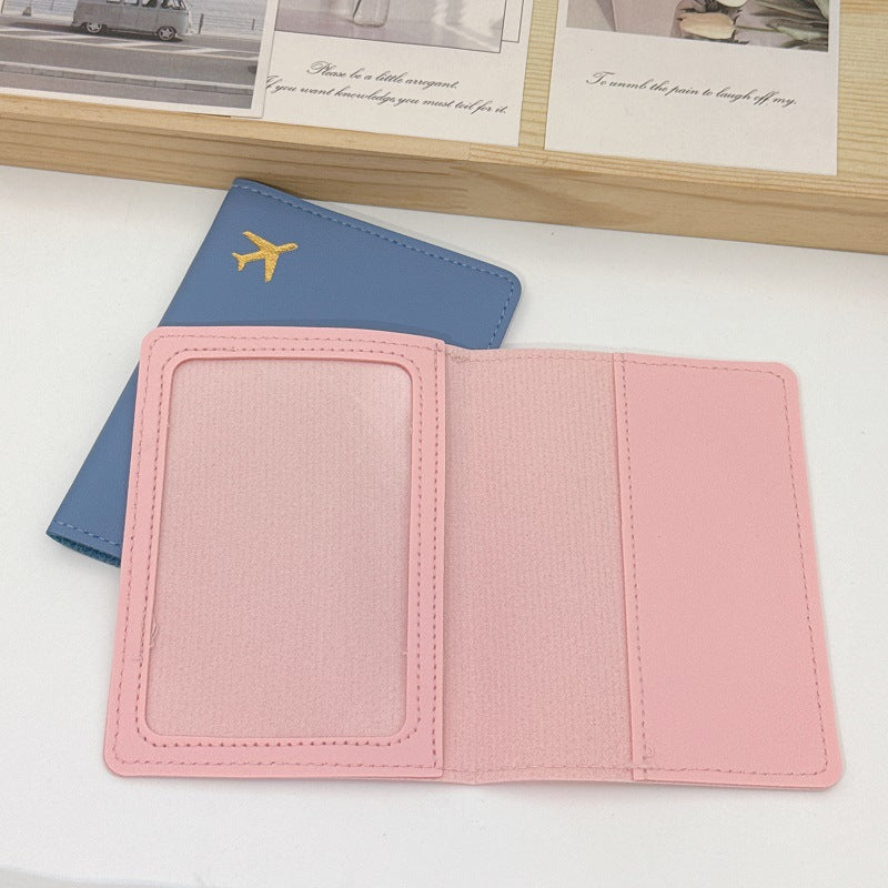Leather Passport Holder Protective Cover, Thickened Travel Card Holder, Portable Document Holder, Airplane Card Holder, Luggage Tag, Passport Storage Bag - image 4