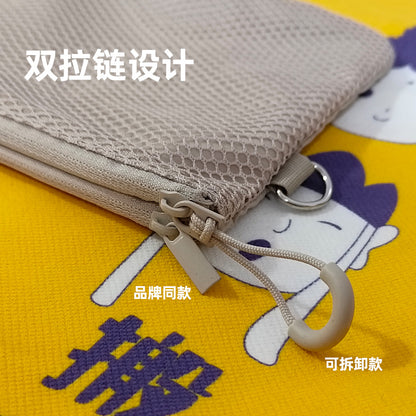 MUJl Double Zipper Headphone Digital Storage Bag Travel Portable Card Holder Mesh Passport Holder Coin Purse Document Pouch - image 2
