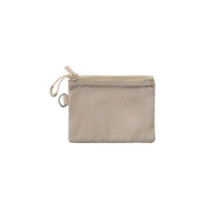 MUJl Double Zipper Headphone Digital Storage Bag Travel Portable Card Holder Mesh Passport Holder Coin Purse Document Pouch - image 5