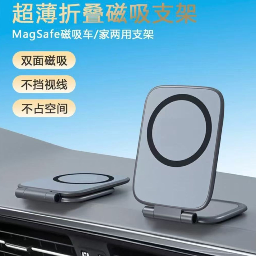 Magnetic Phone Holder Desktop Tripod Aluminum Alloy Carabiner Foldable Portable Travel Carabiner Magnetic Suction - image 2