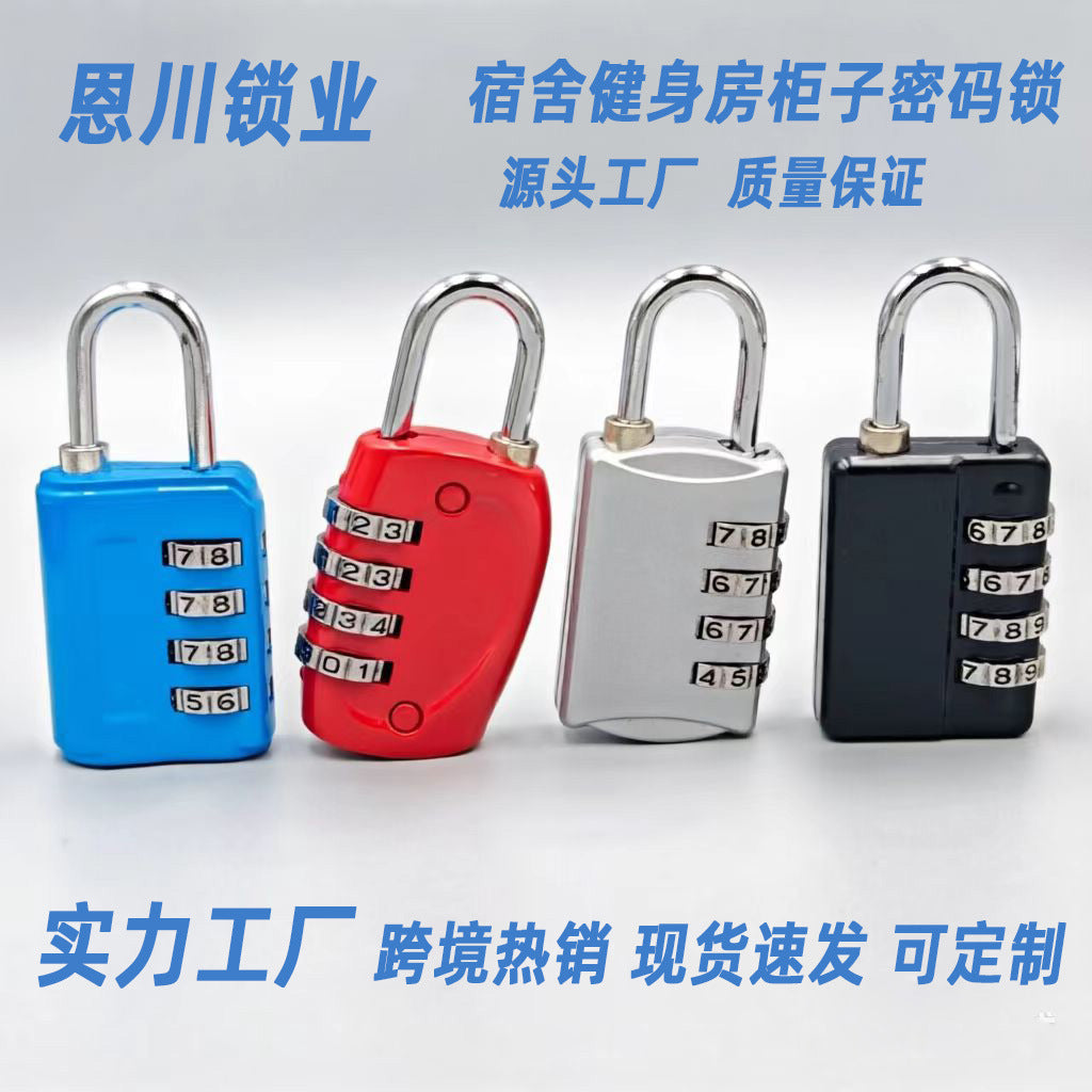 Directly from the Manufacturer: Four-Digit Anti-Theft Combination Lock, Zinc Alloy Combination Padlock, Portable Outdoor Travel Wholesale Anti-Theft Padlock - image 1
