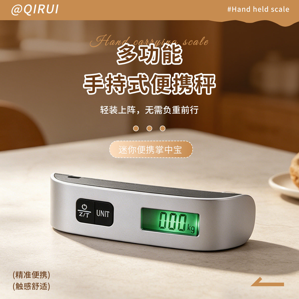 In-Stock New Portable Electronic Hand-Held Scale 50kg Luggage Scale Compact High-Precision Gram Hook Scale - image 2