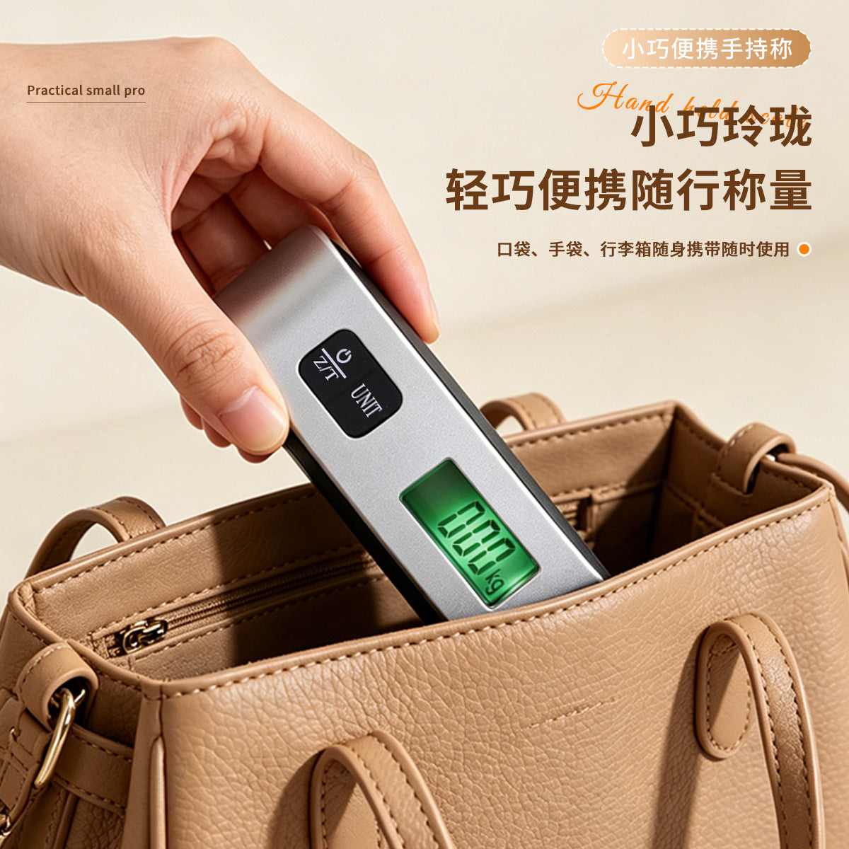 In-Stock New Portable Electronic Hand-Held Scale 50kg Luggage Scale Compact High-Precision Gram Hook Scale - image 3