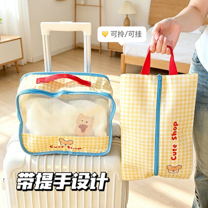 Travel Underwear Storage Bag Set, Suitcase Clothing and Shoe Organizer Bag, Dustproof and Waterproof Travel Storage Bag - image 2