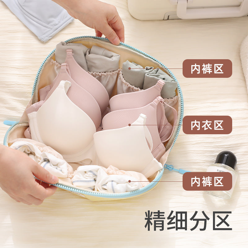 Travel Storage Bag, Underwear Storage Bag, Large Capacity Portable Travel Bra and Underwear Organizer Bag, Socks Sorting Bag - image 3