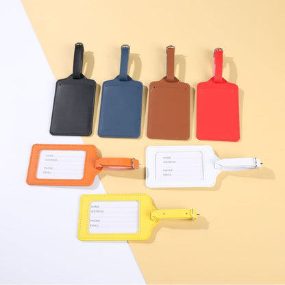 Cross-Border High-End Boarding Pass-Style Pu Leather Luggage Tag, Custom Suitcase Check-In Tag, Anti-Loss Travel Leather Tag - image 2