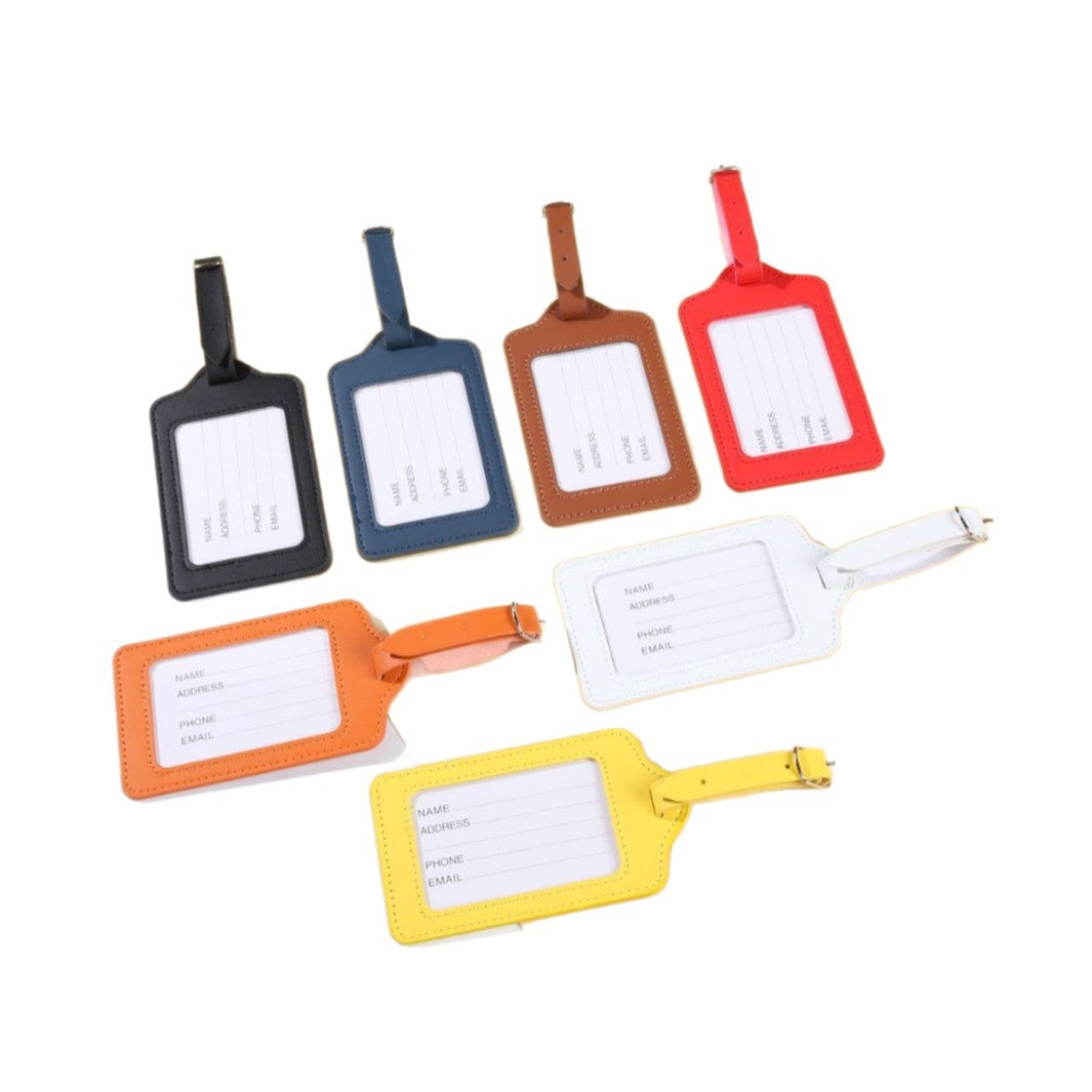 Cross-Border High-End Boarding Pass-Style Pu Leather Luggage Tag, Custom Suitcase Check-In Tag, Anti-Loss Travel Leather Tag - image 5