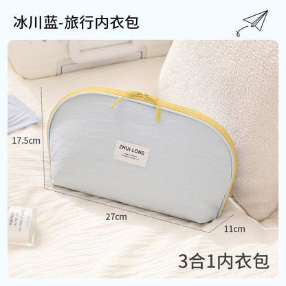 Underwear Storage Bag, Travel Portable Underwear and Socks Storage Bag, Three-In-One Travel Pack, Intimate Clothing Storage Organizer - image 3