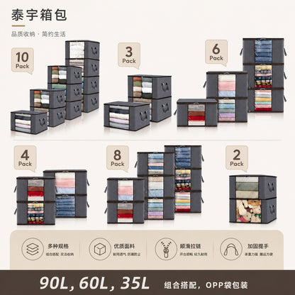 Moving Packing Luggage Bags, Quilt Bags, Large-Capacity Dormitory Bags for Storing Quilts, Clothes, Waterproof and Moisture-Proof Storage Bags - image 4