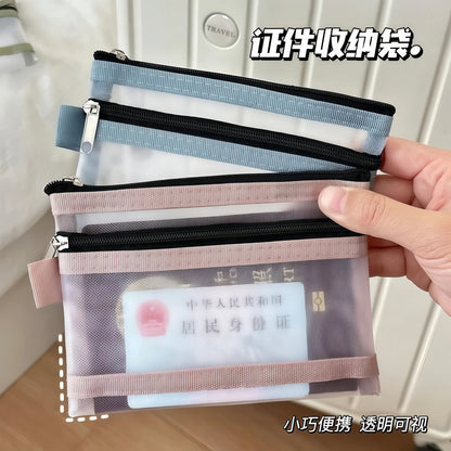 Passport Storage Bag, Portable Boarding Pass and Coin Holder, Integrated Card Holder, Protective Cover, Carry-On Id Document Bag for Overseas Travel - image 1