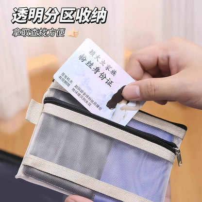 Passport Storage Bag, Portable Boarding Pass and Coin Holder, Integrated Card Holder, Protective Cover, Carry-On Id Document Bag for Overseas Travel - image 2