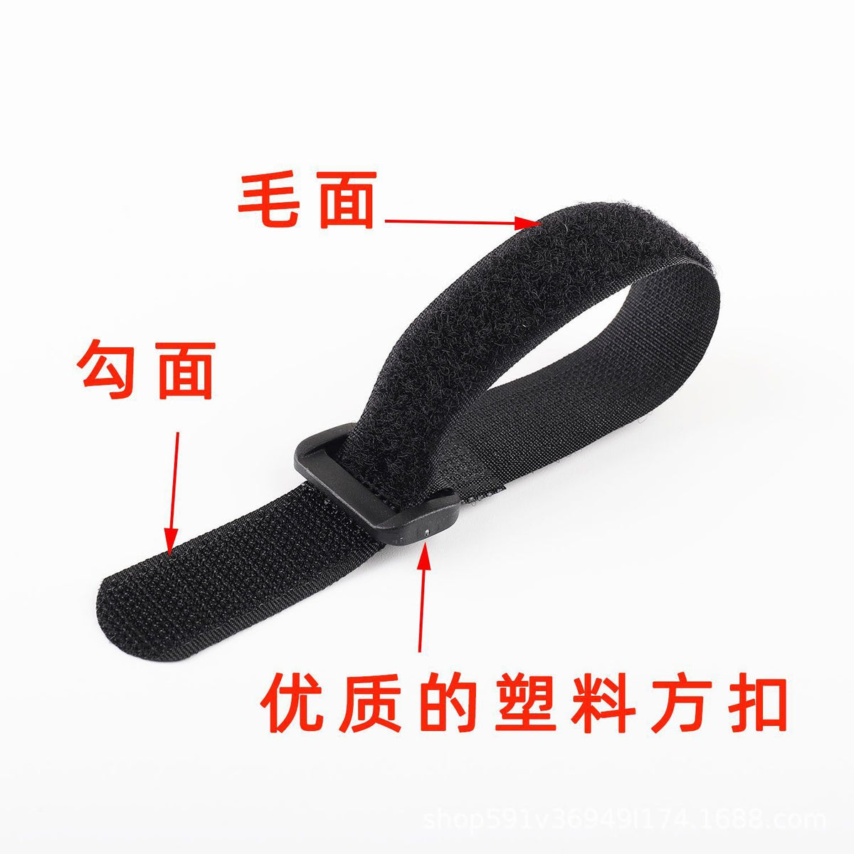 In-Stock Reverse Hook-And-Loop Fasteners, Colorful Nylon Self-Adhesive Straps for Luggage, Tents, Data Cables, and Drone Straps - image 3
