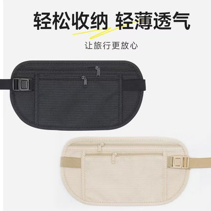 Invisible Anti-Theft Waist Bag, Unisex Personal Id Bag, Outdoor Travel Anti-Theft Portable Passport Wallet Storage Bag - image 1