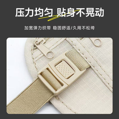 Invisible Anti-Theft Waist Bag, Unisex Personal Id Bag, Outdoor Travel Anti-Theft Portable Passport Wallet Storage Bag - image 2
