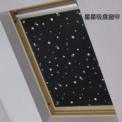 Amazon Blackout Curtains Portable Blackout Curtain Sun Protection and Heat Insulation Simple No-Drill Suction Cup Curtain Travel Curtain - image 2
