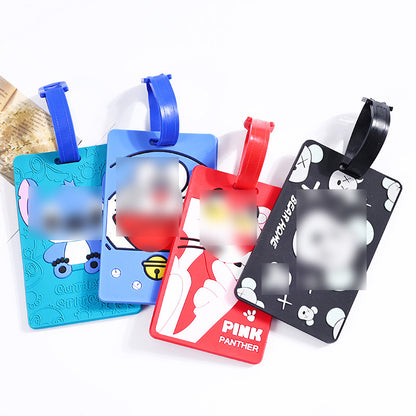 Cross-Border Pvc Luggage Tags in Stock, Anti-Lost Suitcase Tags, Travel Check-In Soft Rubber Boarding Tags, Custom-Made - image 5