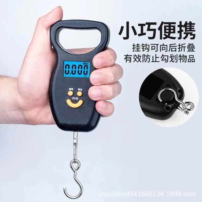 Home-Use Rechargeable Portable Scale, Convenient Luggage Scale, Mini 50kg Express Scale, High-Precision Fishing Scale, Small Scale with Hook - image 2